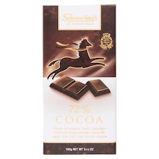 Schmerlings Swiss Chocolate 72% Cocoa 100G