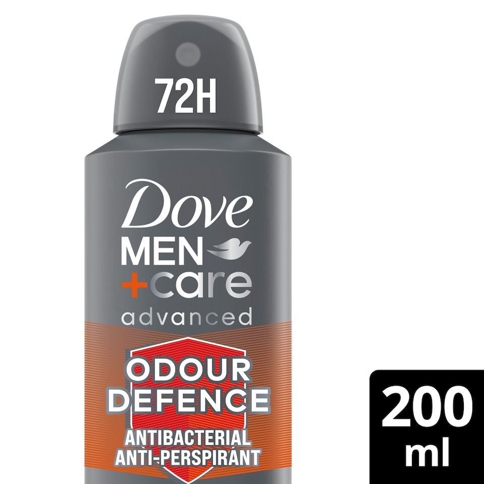 image 1 of Dove Men+Care Odour Defence 72h Antiperspirant Deodorant 200ml