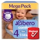Libero Comfort Mega Pack pelenka, méret: 4, 7-14 kg, 74 db  1. kép