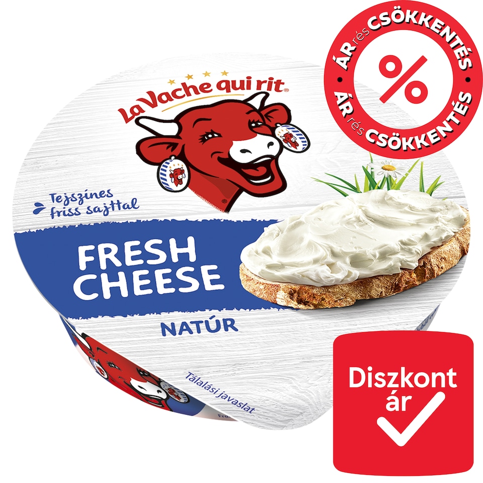La Vache Qui Rit natúr szendvicskrém tejszínes friss sajttal 80 g