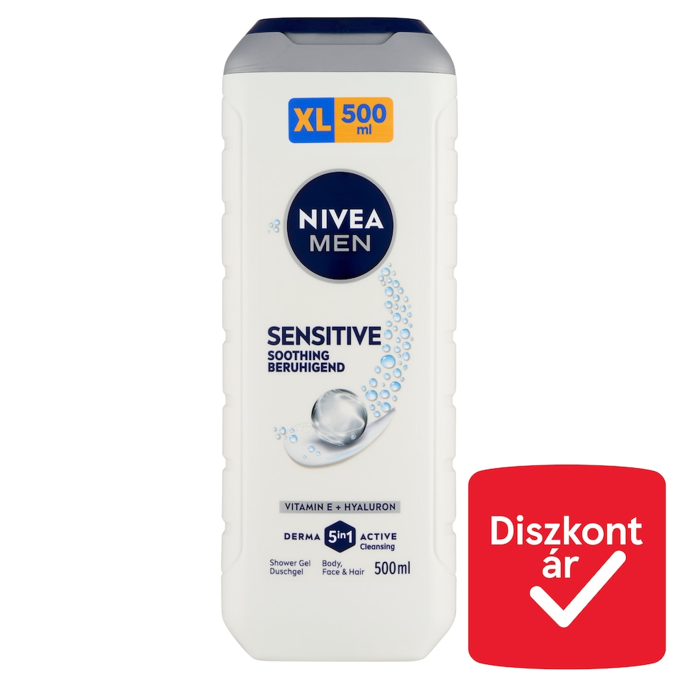 NIVEA MEN Sensitive tusfürdő testre, arcra, hajra 500 ml  1. kép