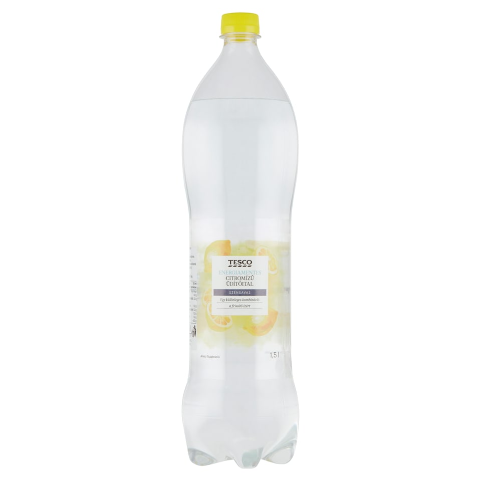 Tesco energiamentes szénsavas citromízű üdítőital 1,5 l