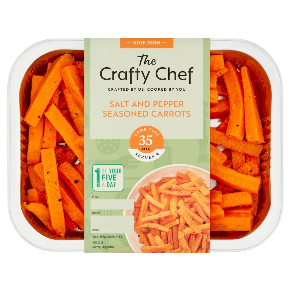 The Crafty Chef Salt And Pepper Ssned Carrots 360G