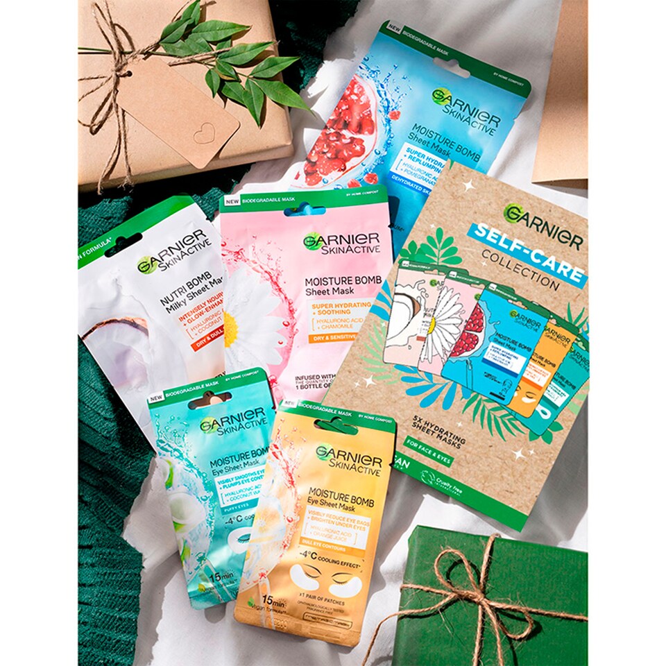 image 1 of Garnier Selfcare Collection 5 Hydrating Sheet Masks