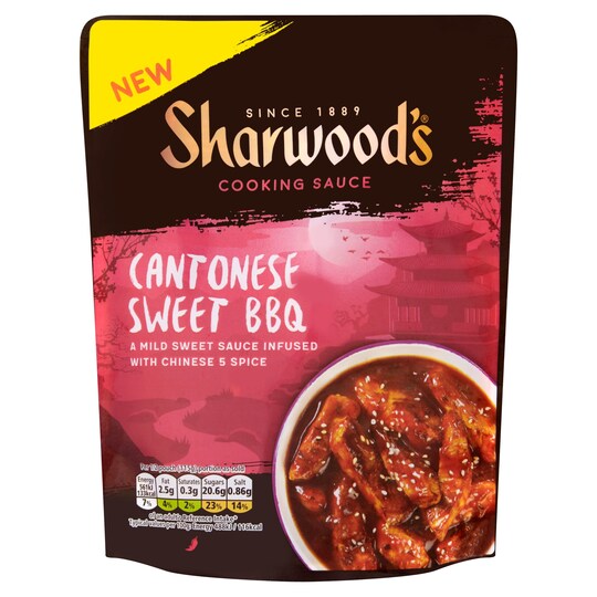 Sharwoods Sweet Cantonese Bbq Sauce 230G Tesco Groceries
