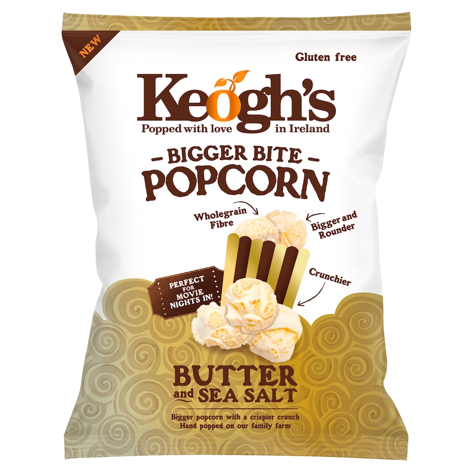 Keogh's Bigger Bite Popcorn Sea Salt And Butter 70G