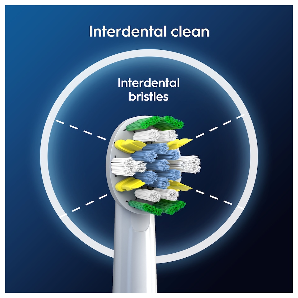 image 1 of Oral-B Pro Floss Action Replacement Electric Toothbrush Heads 5 pack