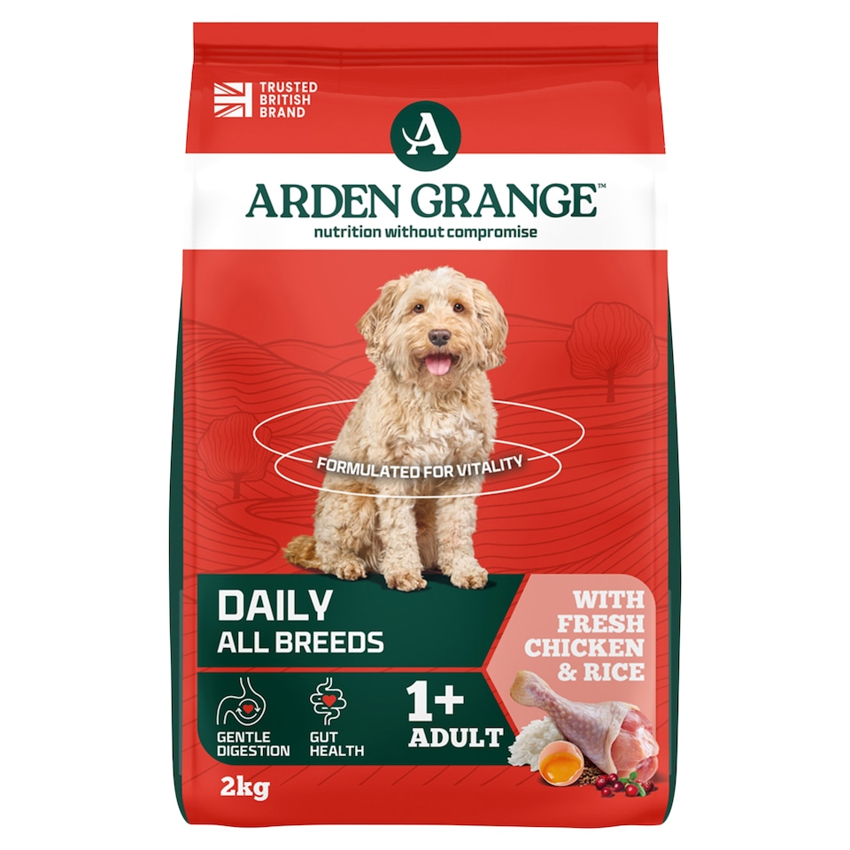 Arden Grange Adult Dog Food With Fresh Chicken and Rice 2kg