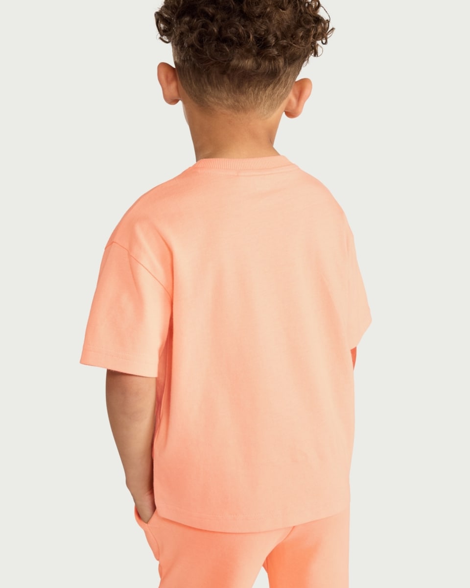 image 1 of F&F Boys Pure Cotton I Need a Holiday T-Shirt in Orange