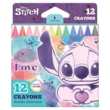 Disney Stitch Pastel Crayons 12 pcs