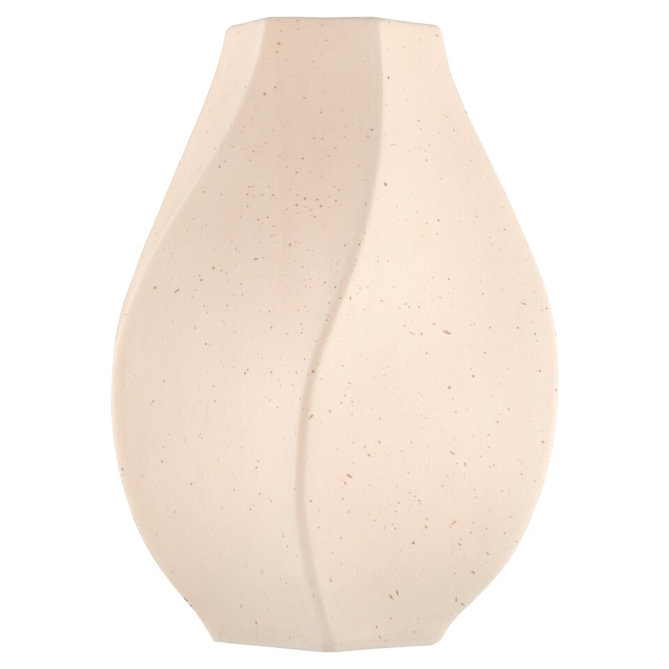 Candlelight Cream Ceramic Vase 20 cm