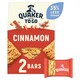 image 1 of Quaker Breakfast Bars Cinnamon Porridge To Go 2x55g