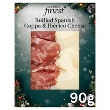 Tesco Finest Ruffled Spanish Coppa & Iberico Cheese 90g