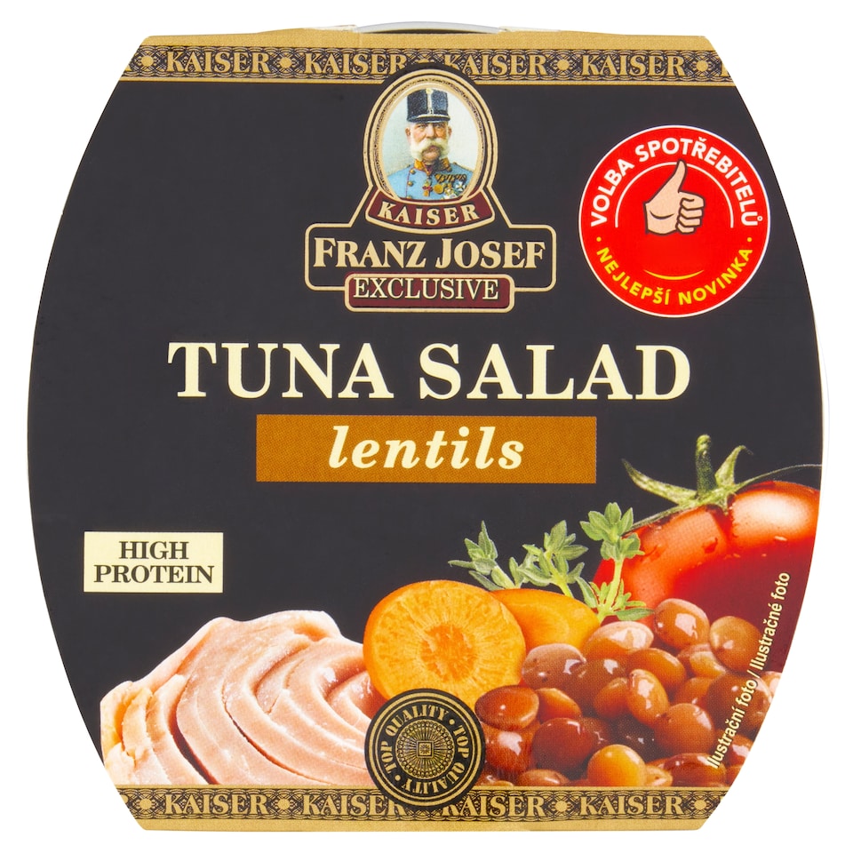 image 1 of Franz Josef Kaiser Exclusive Tuna Salad Lentils 160g
