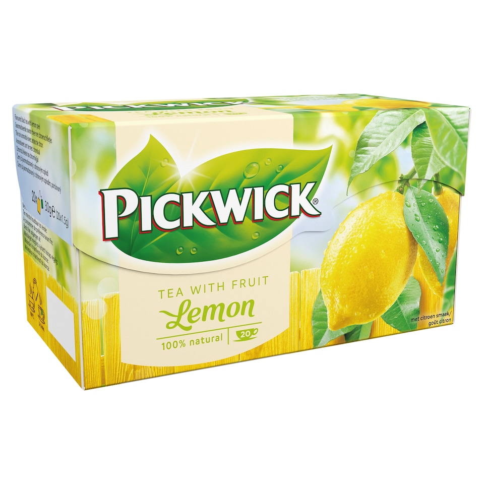 Pickwick citromízű fekete tea citromhéjjal 20 filter 30 g 1. kép