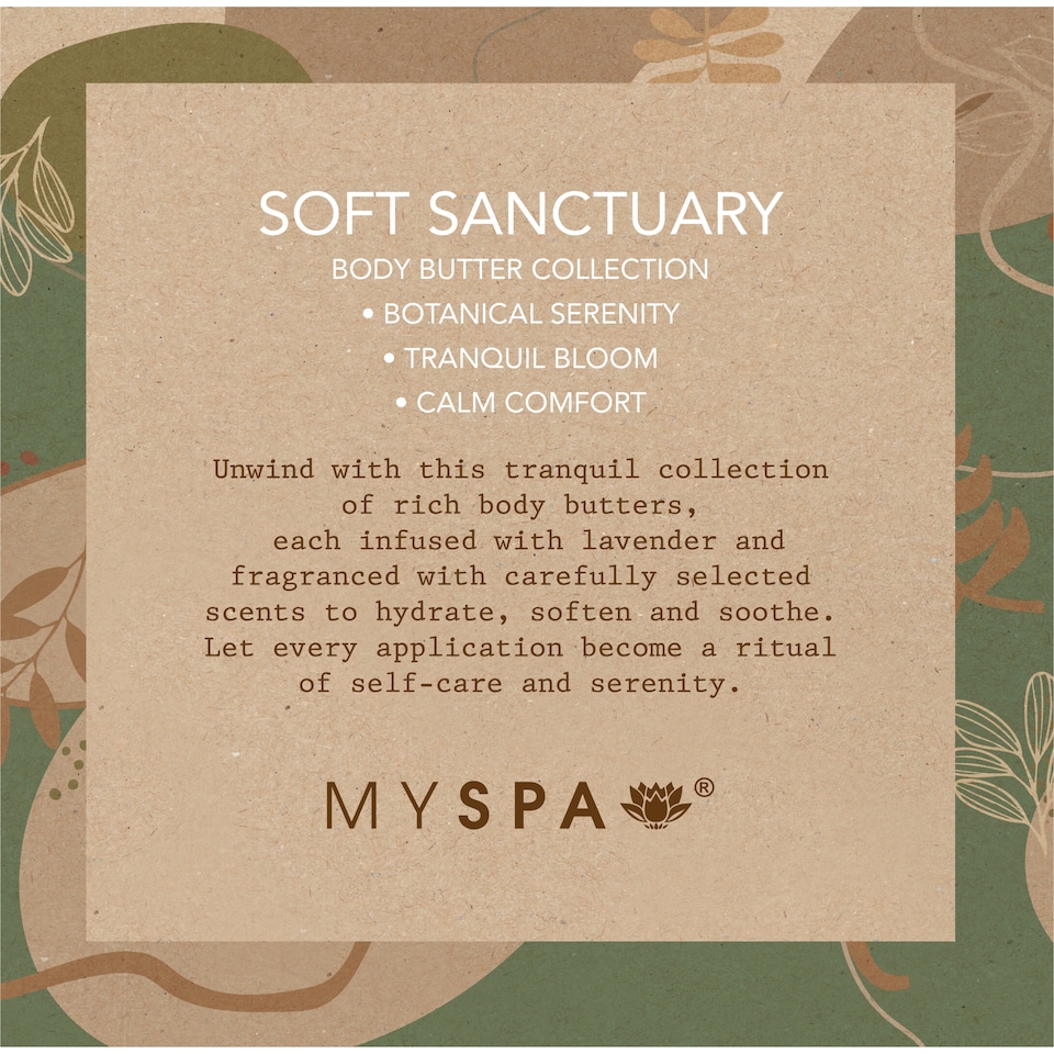 image 1 of My Spa Soft Sanctuary  Botanical Serenity Tranquil Bloom Calm comfort body butter collection 3x50ml