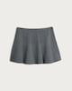 image 4 of OH ME OH MY Pinstripe Pleated Skirt in Grey