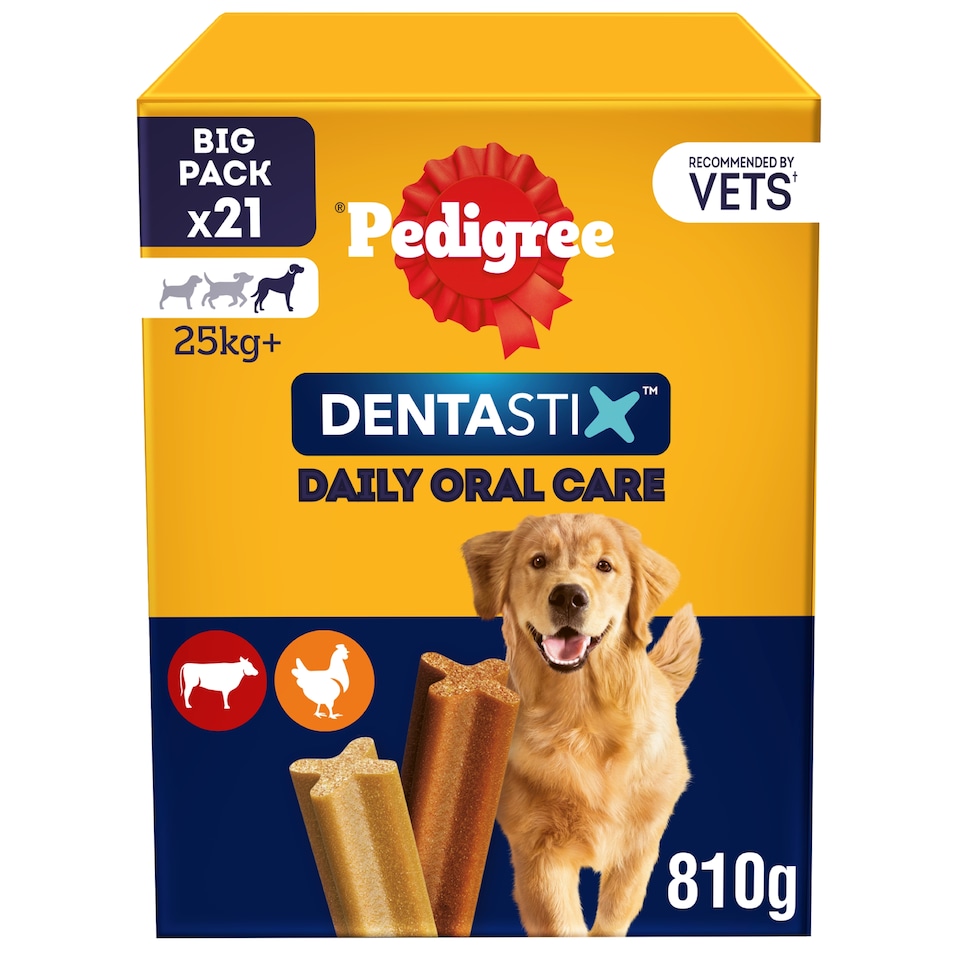 image 1 of Pedigree Dentastix Daily Large Dog Treats 21 Dental Sticks