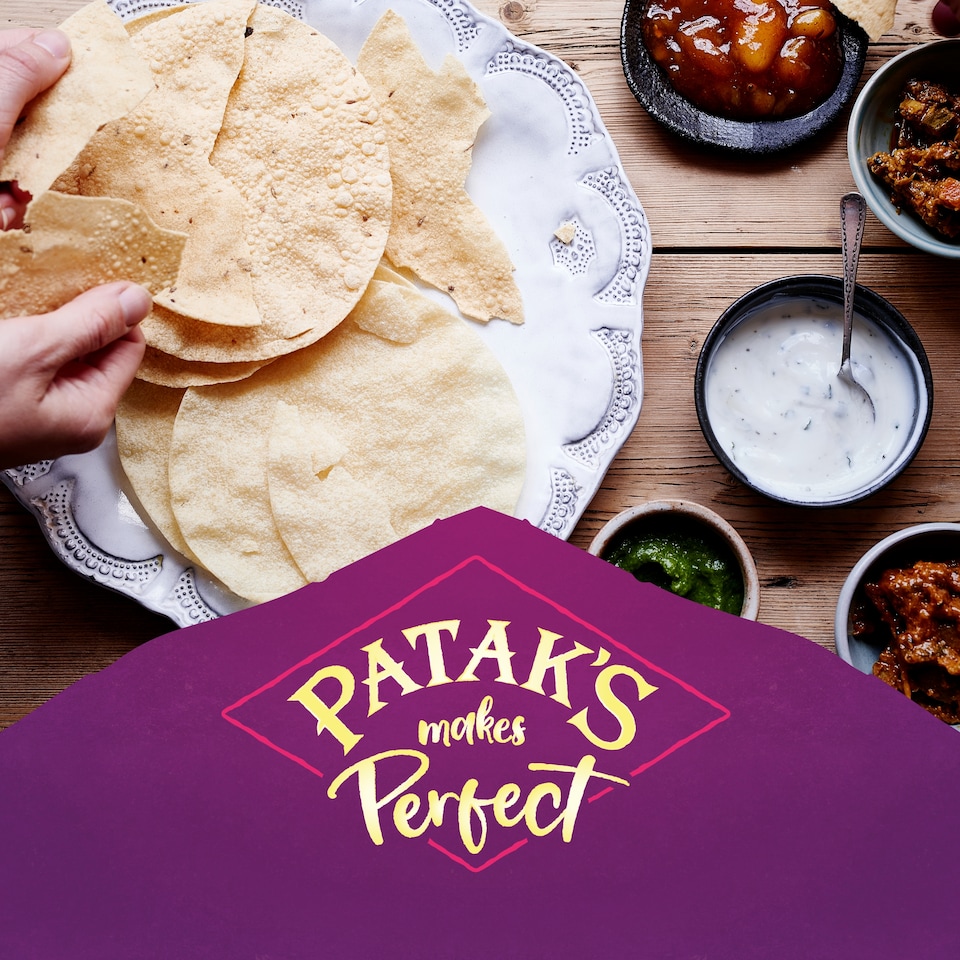 image 1 of Pataks Ready To Eat Plain Pappadums 8 Pack