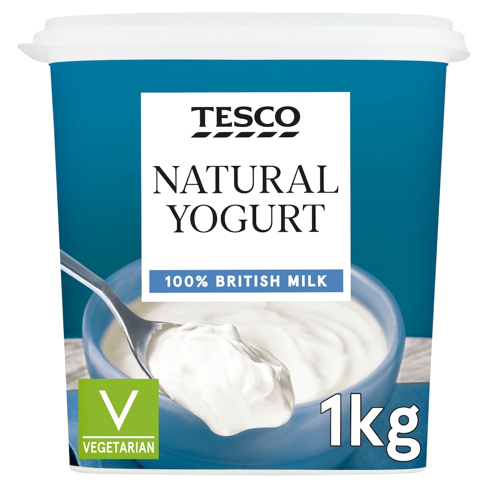 Tesco Natural Yogurt 1Kg