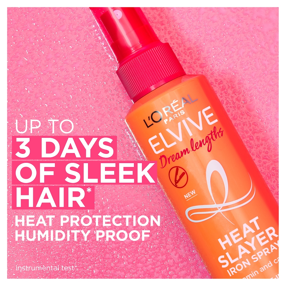 image 1 of L'Oreal Paris Elvive Dream Lengths Heat Slayer Heat Protectant Spray 150ml