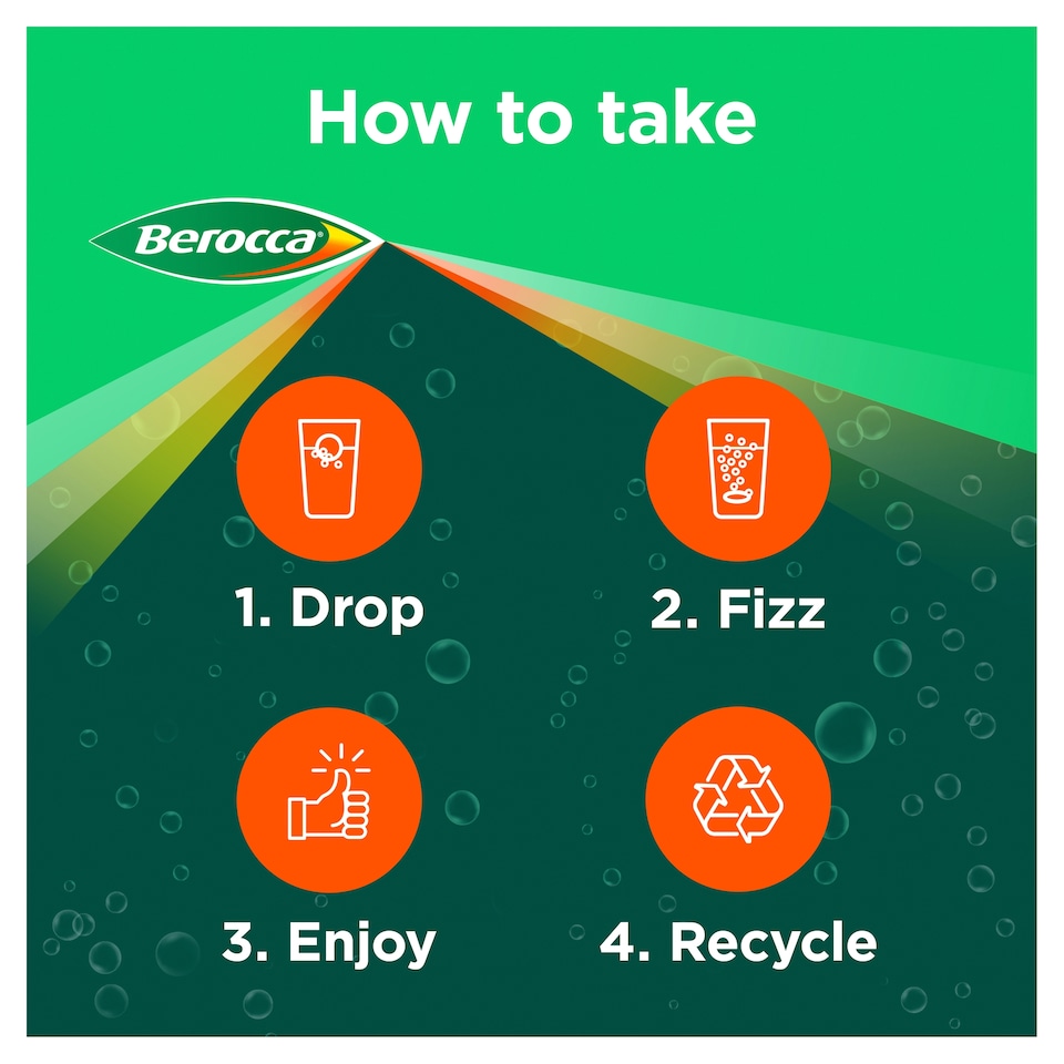 image 1 of Berocca Boost Effervescent Vitamin Energy Tablets with Acerola Cherry 20s