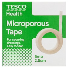 Tesco Health Microporous Tape 5Mx2.5Cm