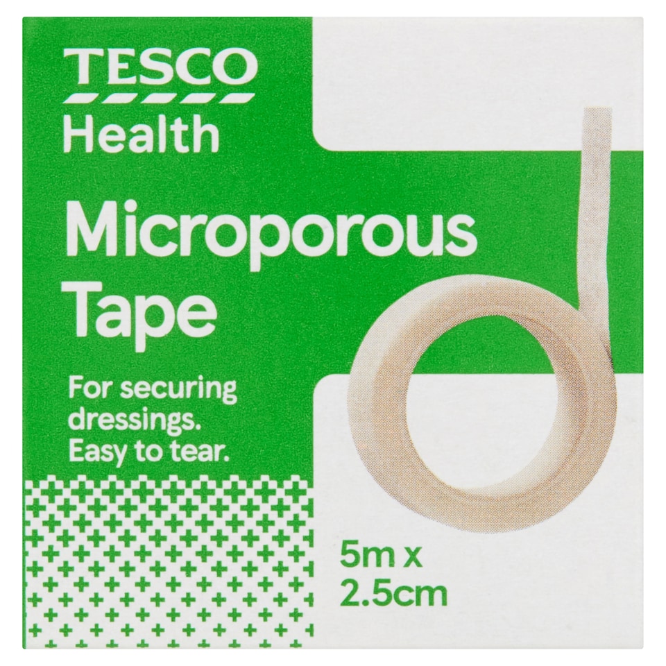 Tesco Health Microporous Tape 5Mx2.5Cm