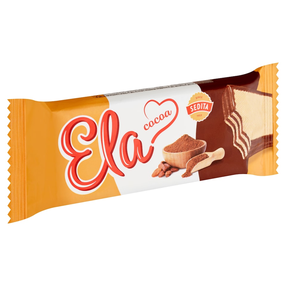 Sedita Ela Wafer Dipped in Cocoa Coating and Filled with Cocoa Cream 40 g