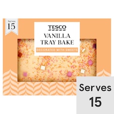 Tesco Vanilla Party Tray Bake