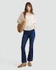 image 2 of F&F Embroidered Sheer Long Sleeved Blouse in Ivory