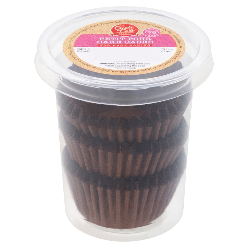 Create A Cake Petit Four Cake Cases 75