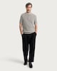 image 2 of F&F Pure Cotton Ribbed Knitted Polo Shirt in Neutral