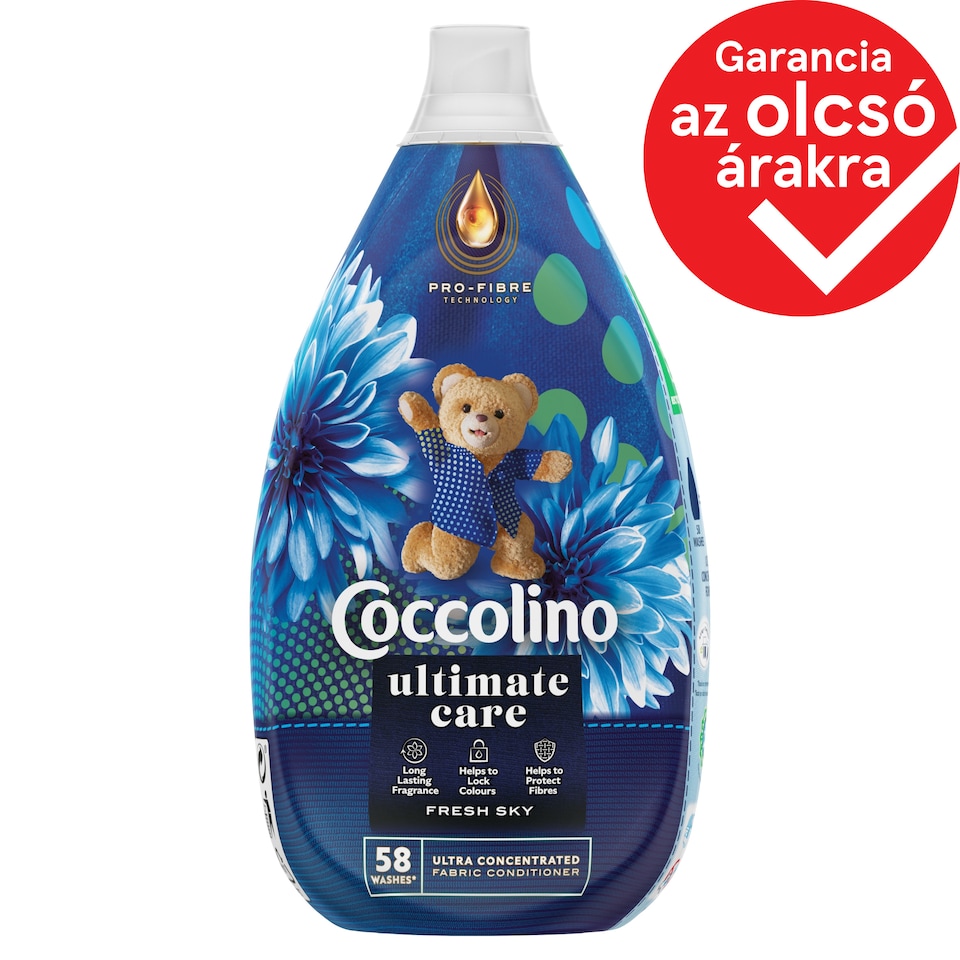 Coccolino Ultimate Care Fresh Sky ultrakoncentrált öblítő 58 mosás 870 ml