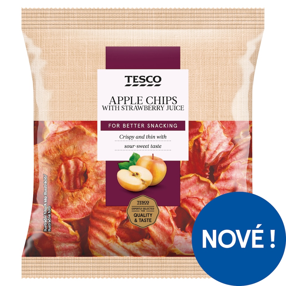 Tesco Apple Chips with Strawberry Juice 20g
