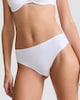 image 1 of F&F 3-Pack High Leg Bonded Bikini Knickers in Multi Black White