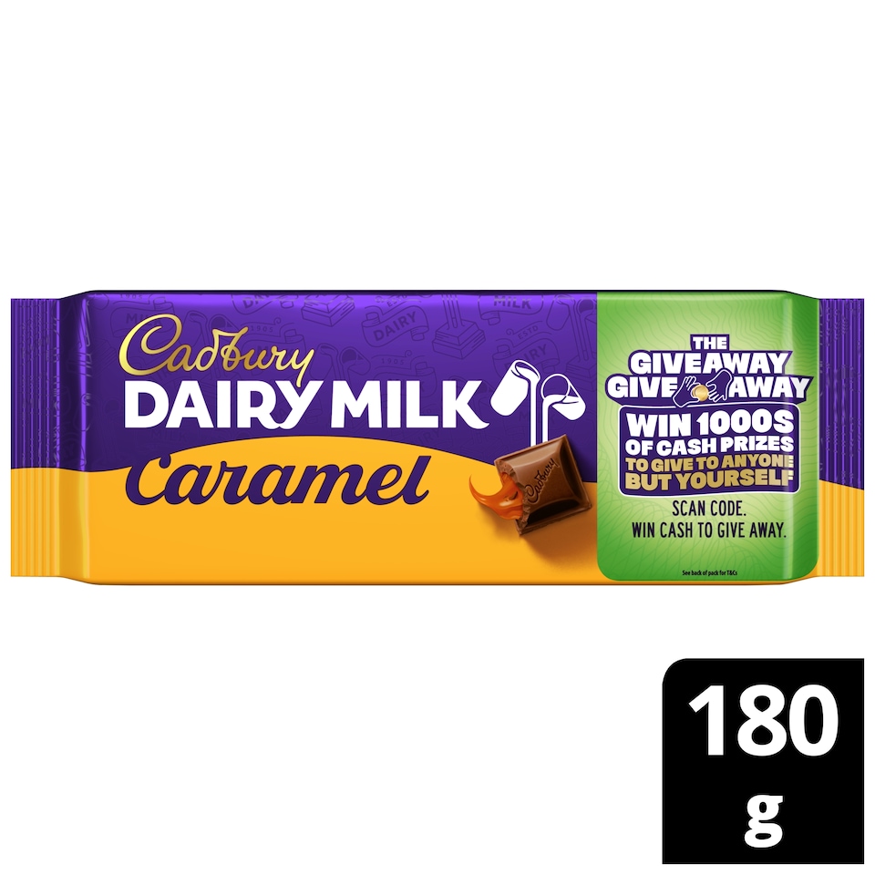 image 1 of Cadbury Dairy Milk Caramel Chocolate Bar 180g