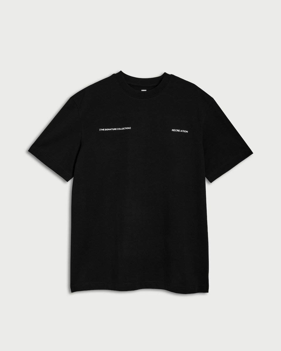 image 1 of F&F Active EVERYHOUR Pure Cotton Oversized Fit T-Shirt in Black