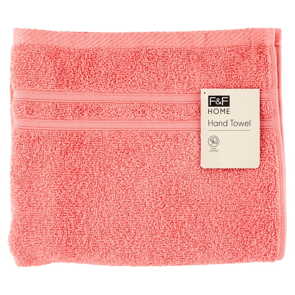 F&F Home Peach Hand Towel 50 x 90 cm