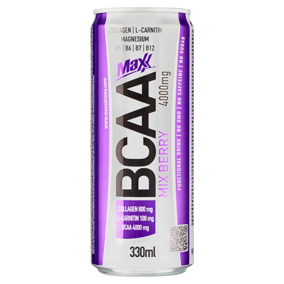 obrázok 1 z Maxx BCAA Mix Berry sýtený nealkoholický nápoj 330 ml