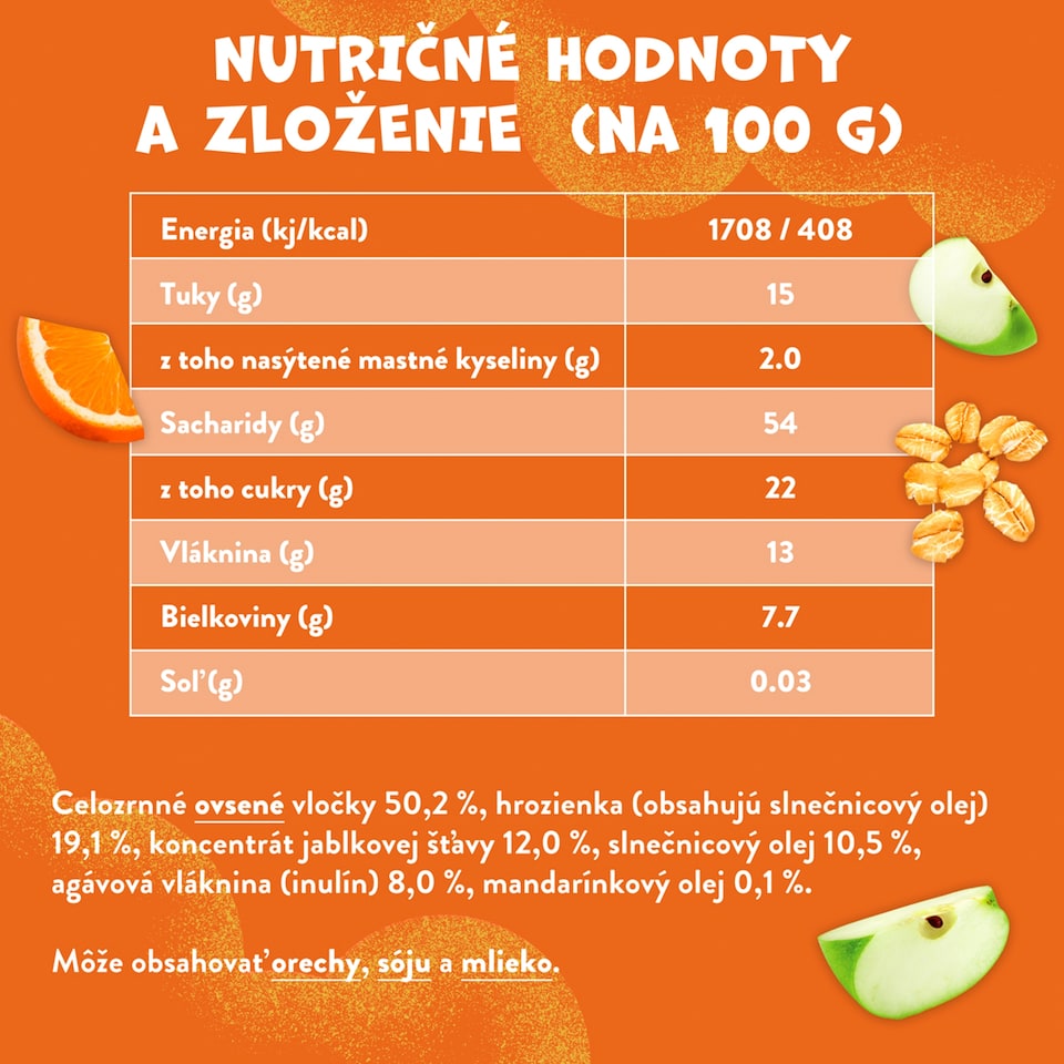 image 1 of Goodies Oat Bar Mandarin & Apple 23 g