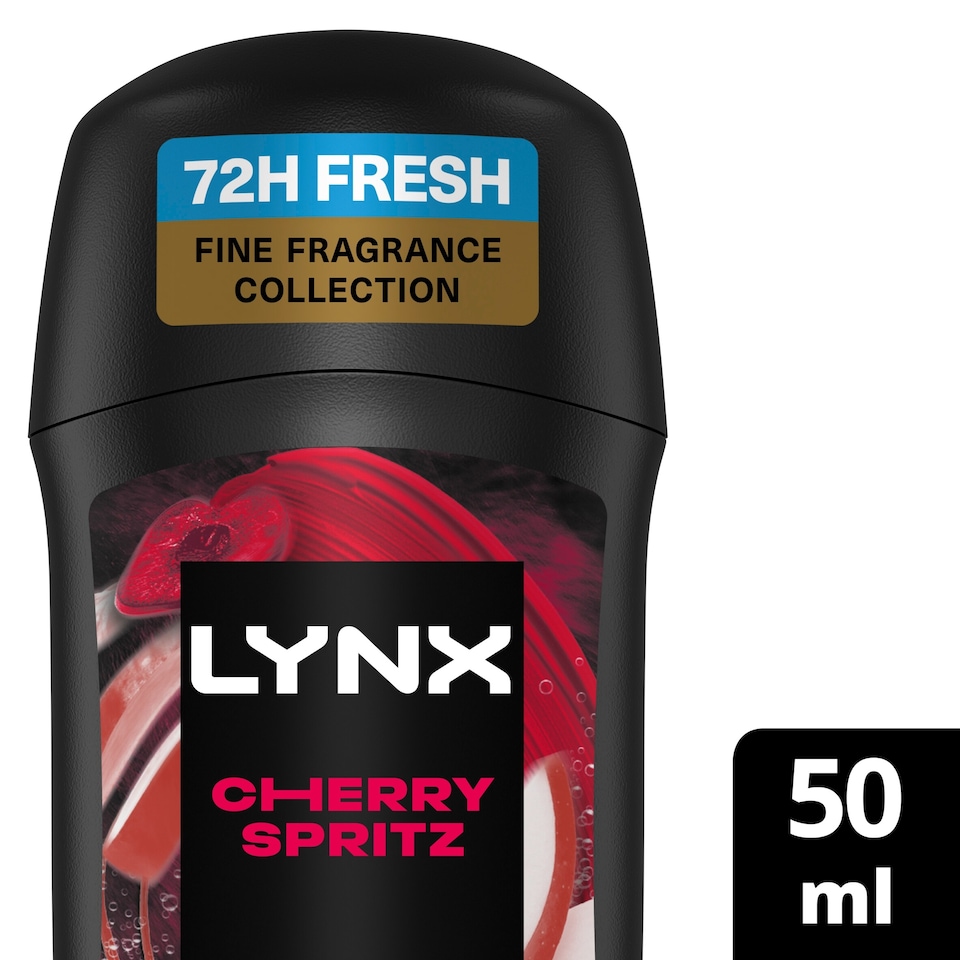 image 1 of Lynx Fine Fragrance Cherry Spritz Deodorant Stick 50ml