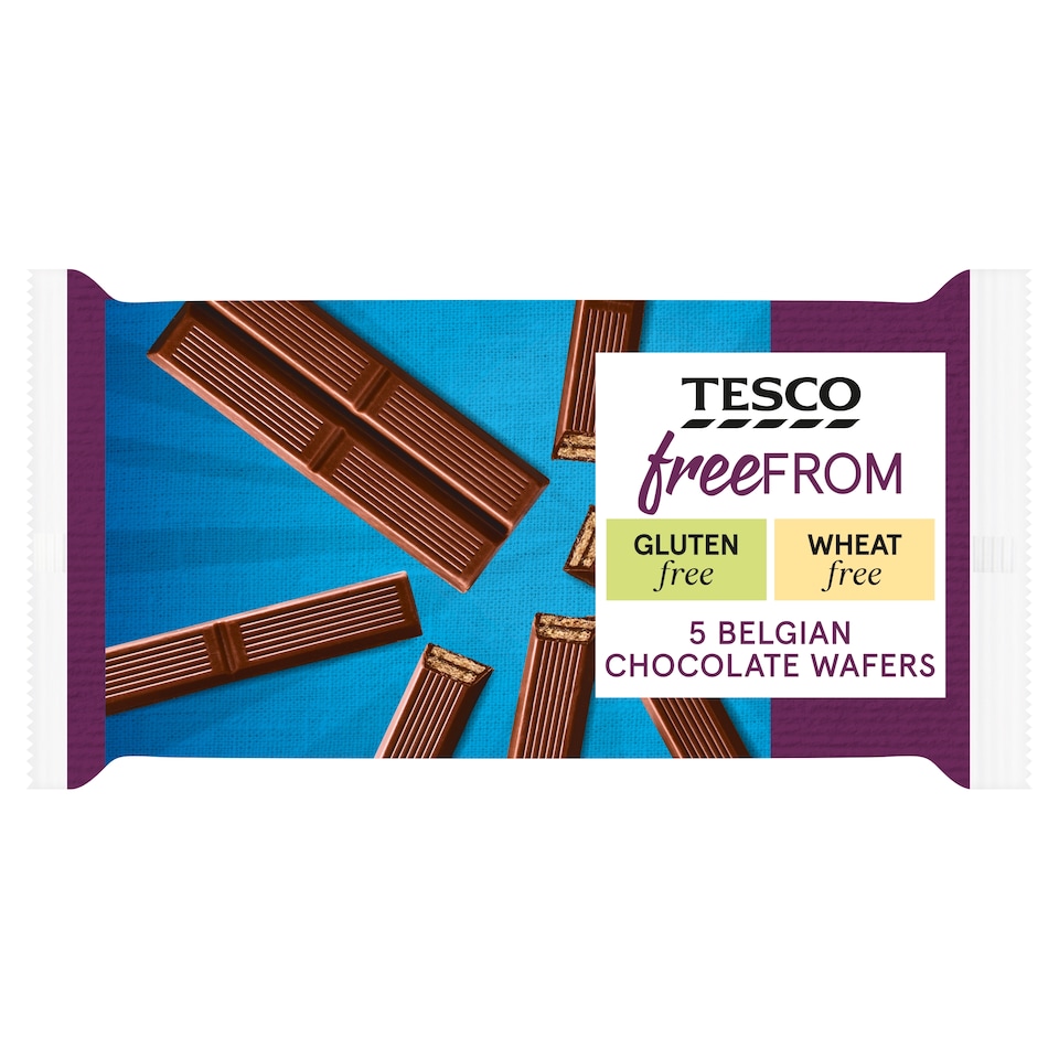 Tesco Free From Belgian Chocolate Wafers 107G