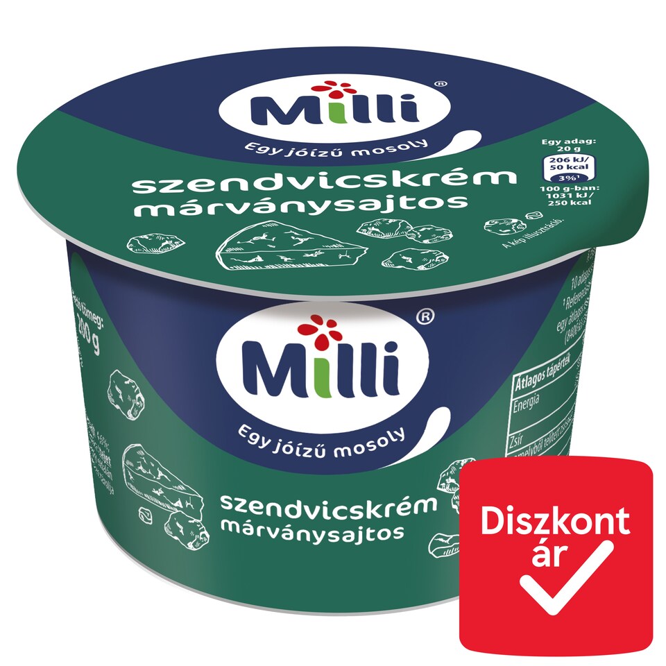 Milli Marbled Cheese Sandwich Cream 200 g