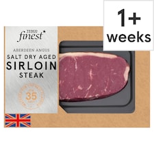Tesco Finest AA Salt Dry Aged Beef Sirloin Steak 350g