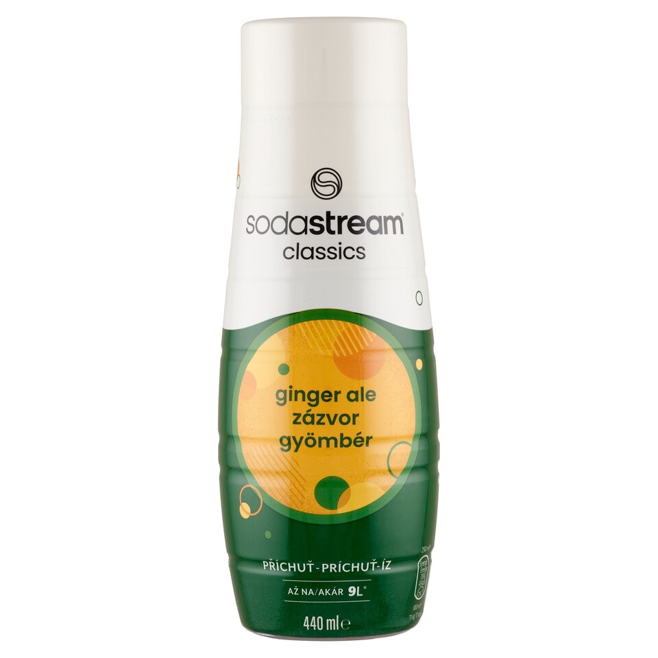 Sodastream Classics gyömbér ízű alkoholmentes italkoncentrátum cukorral és édesítőszerrel 440 ml 