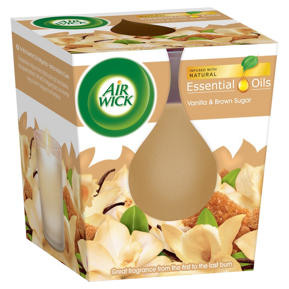 Air Wick sviečka - Vanilka a karamel 105 g