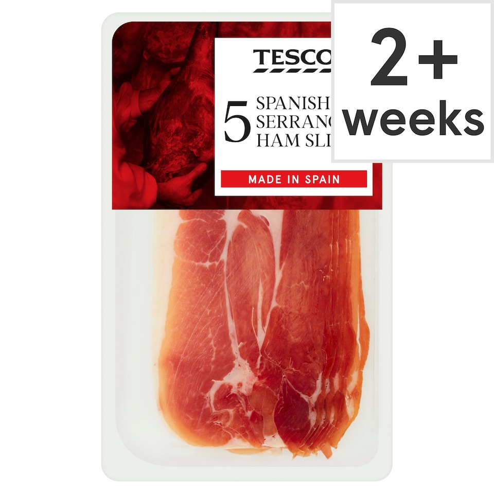 image 1 of Tesco Spanish Serrano Ham 80G
