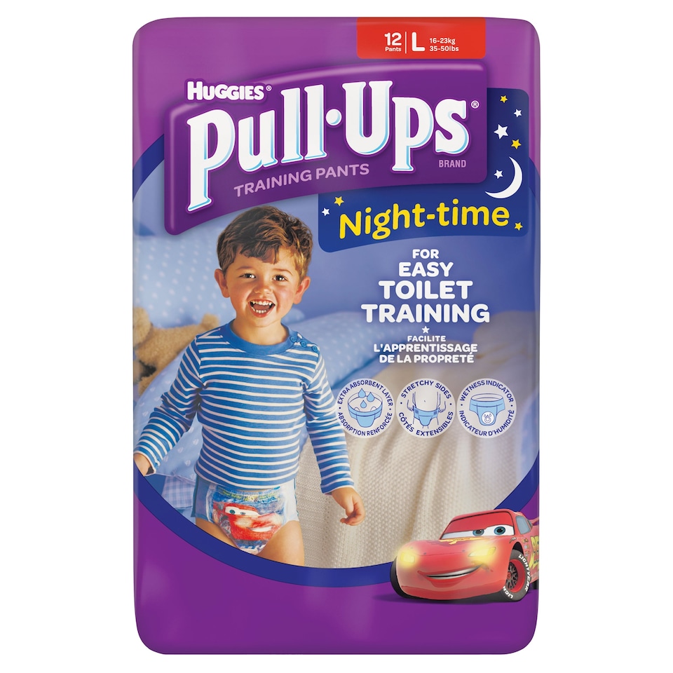 Huggies Pull Ups Night Time Boy Large 12
