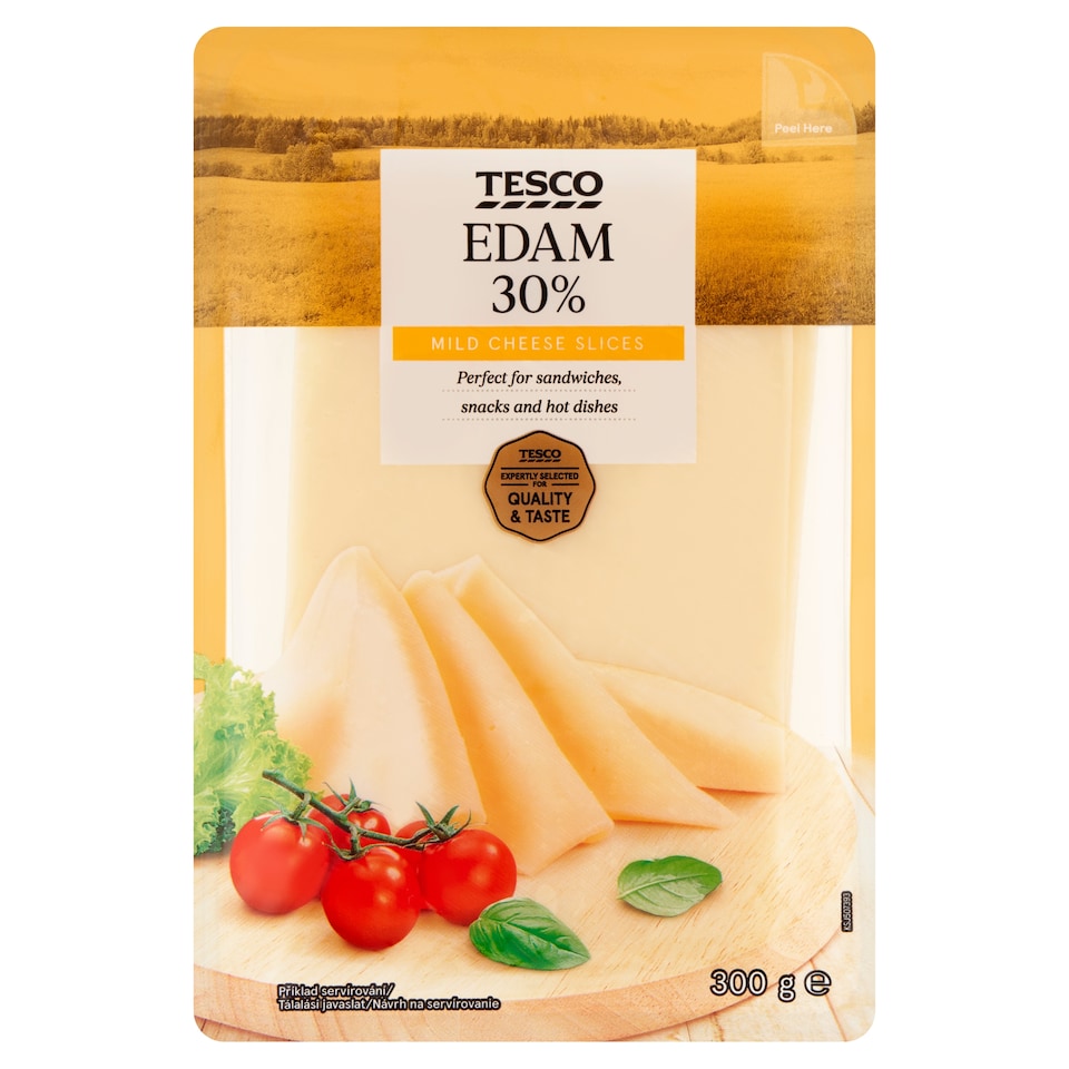 Tesco Edam Mild Cheese Slices 300 g